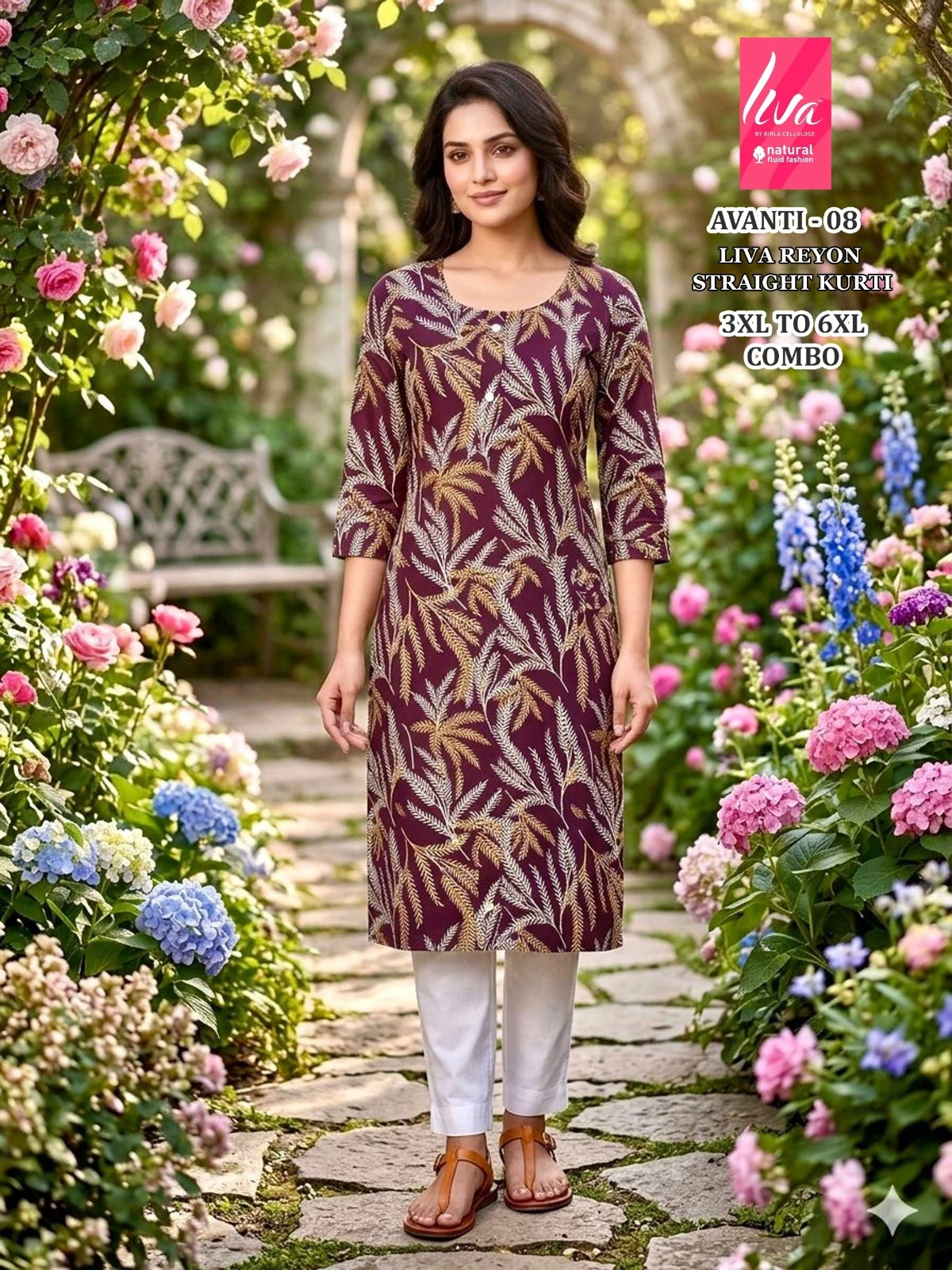 Liva Avanti 1 To 10 Rayon Kurti Collection