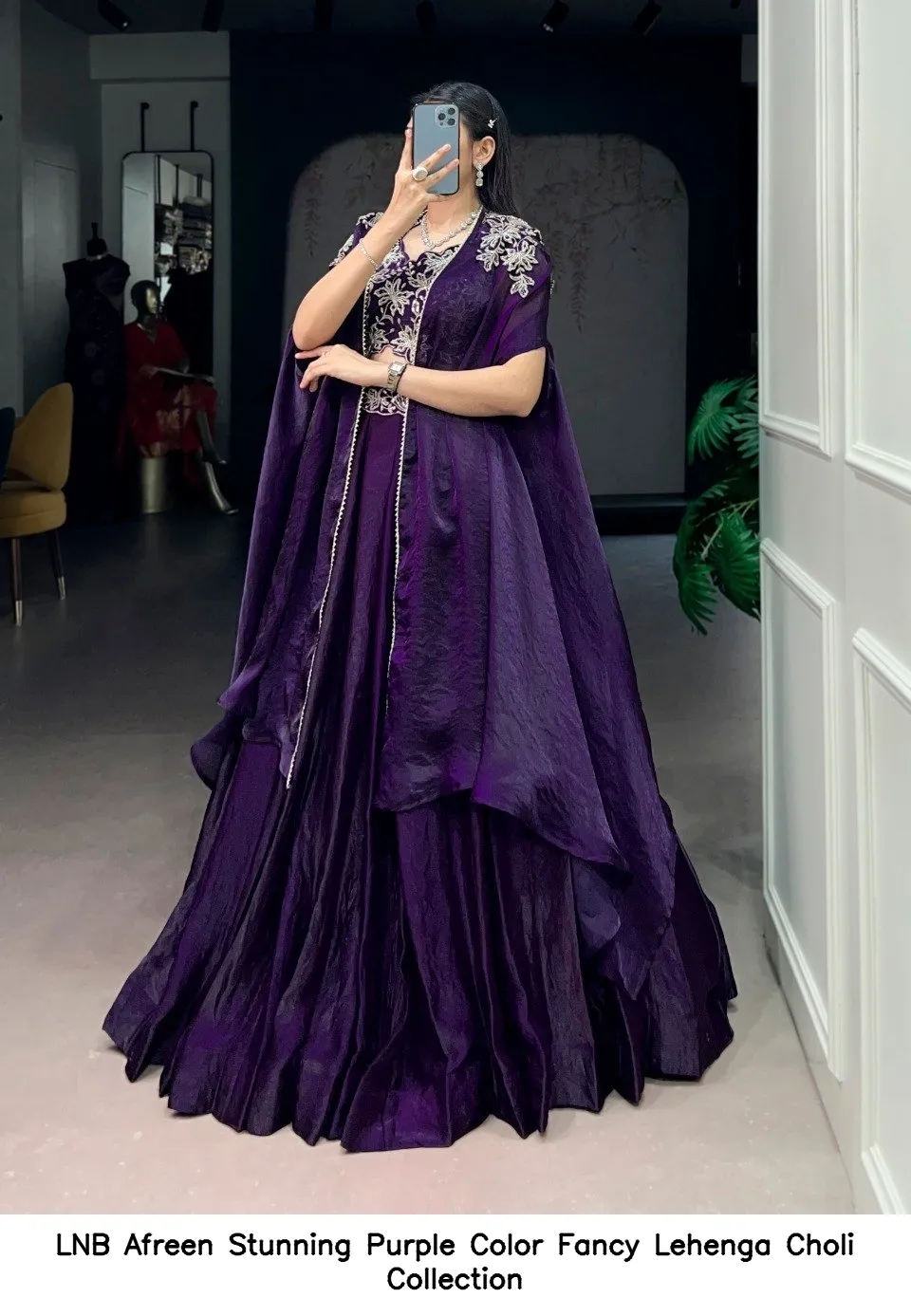 LNB Afreen Purple Fancy Designer Choli Set