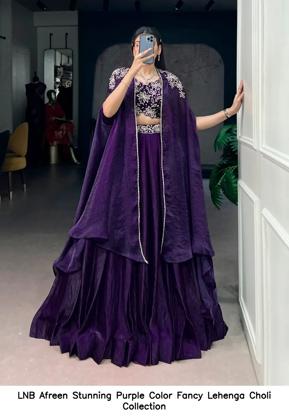 LNB Afreen Purple Fancy Designer Choli Set