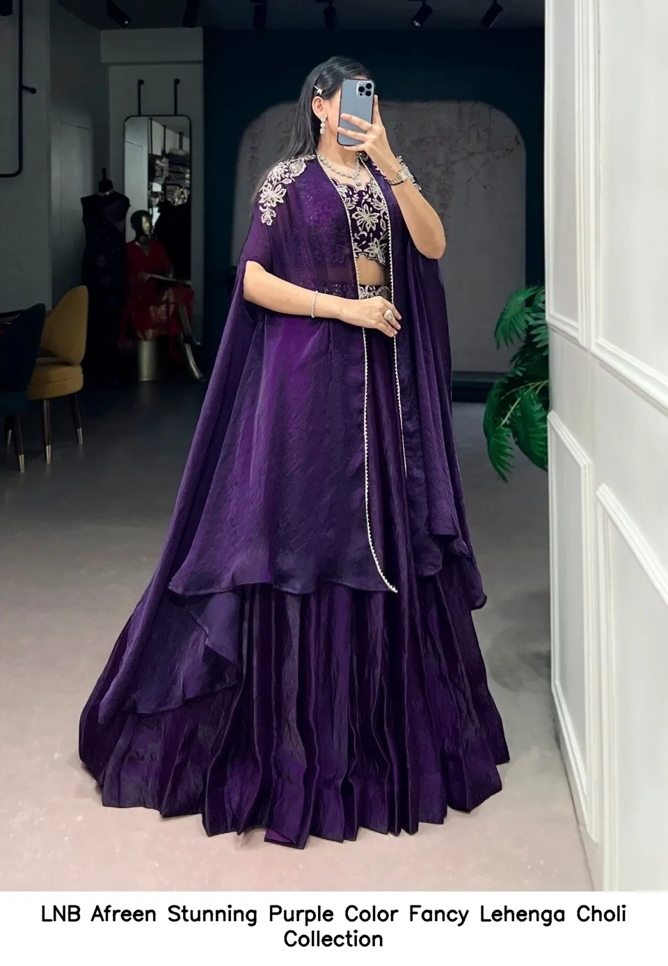 LNB Afreen Purple Fancy Designer Choli Set