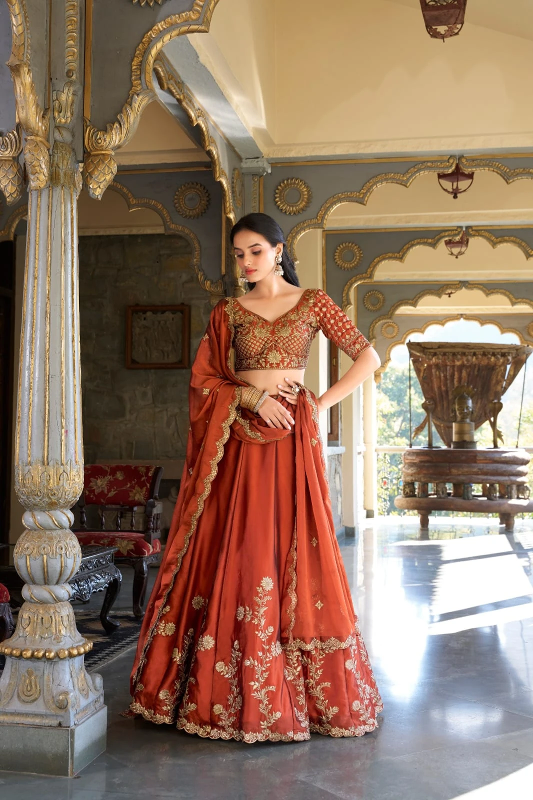 LNB Rangoli Silk Embroidered Lehenga Collection