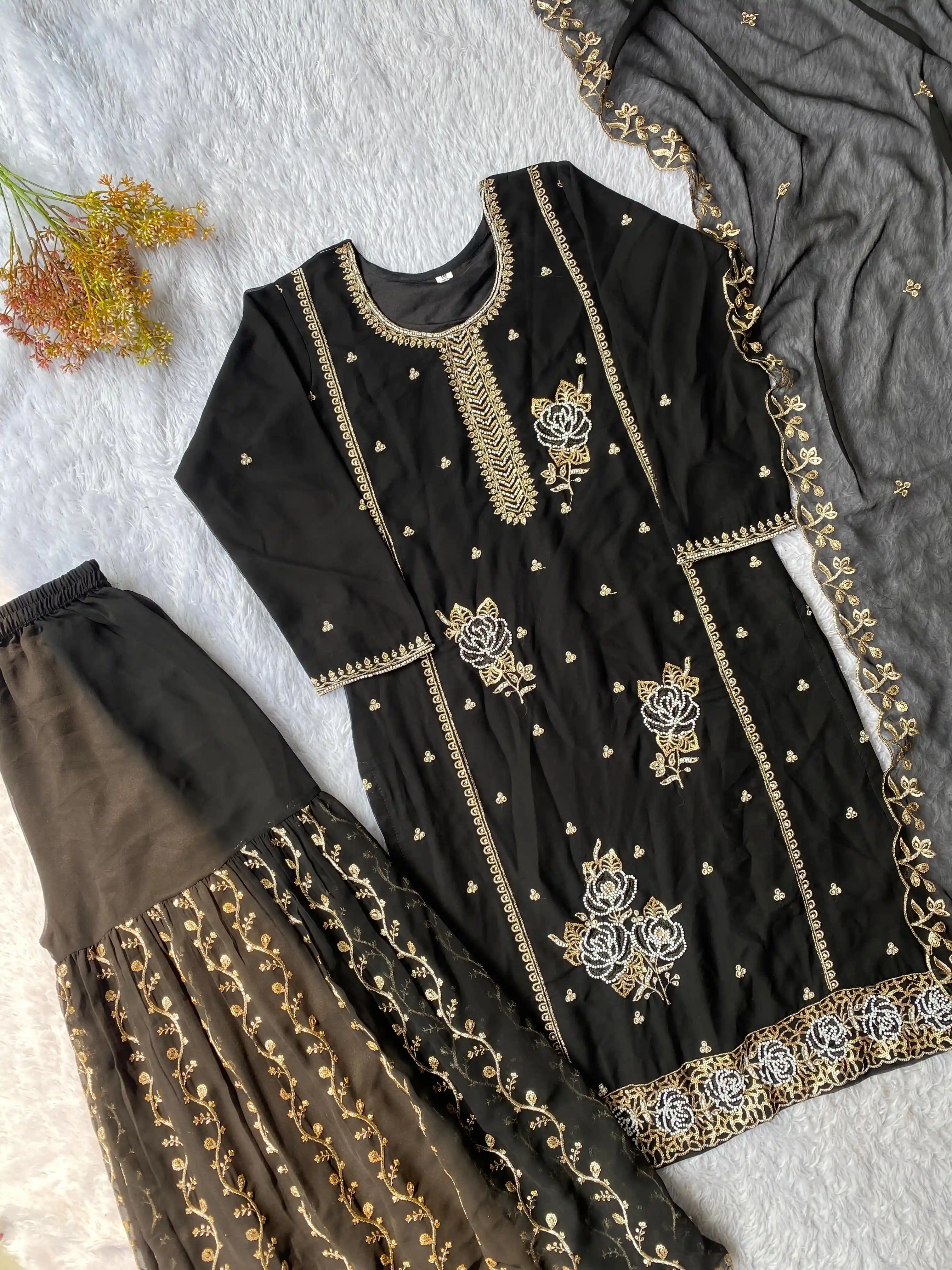 LOOMEERA Designer Gharara Pair Collection
