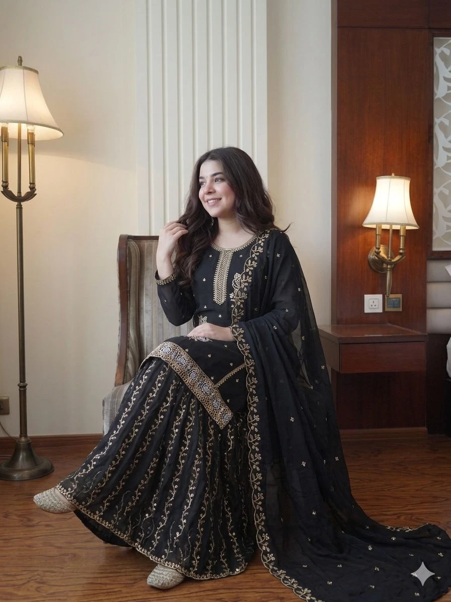 LOOMEERA Designer Gharara Pair Collection