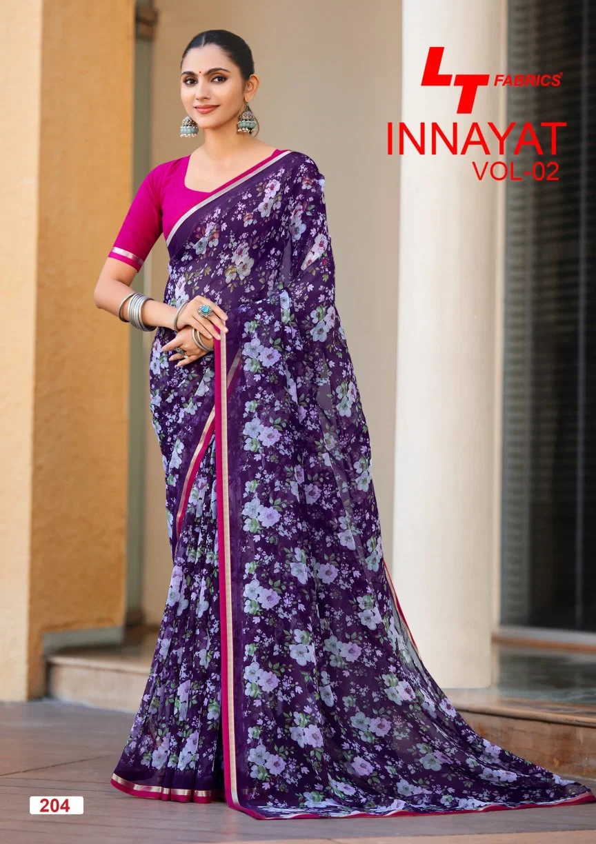 Lt Inayat Vol 2 Chiffon Printed Saree Collection