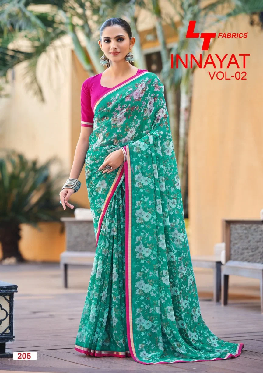 Lt Inayat Vol 2 Chiffon Printed Saree Collection