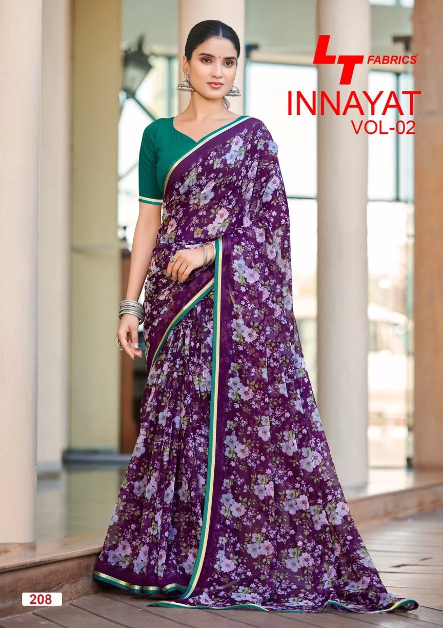 Lt Inayat Vol 2 Chiffon Printed Saree Collection