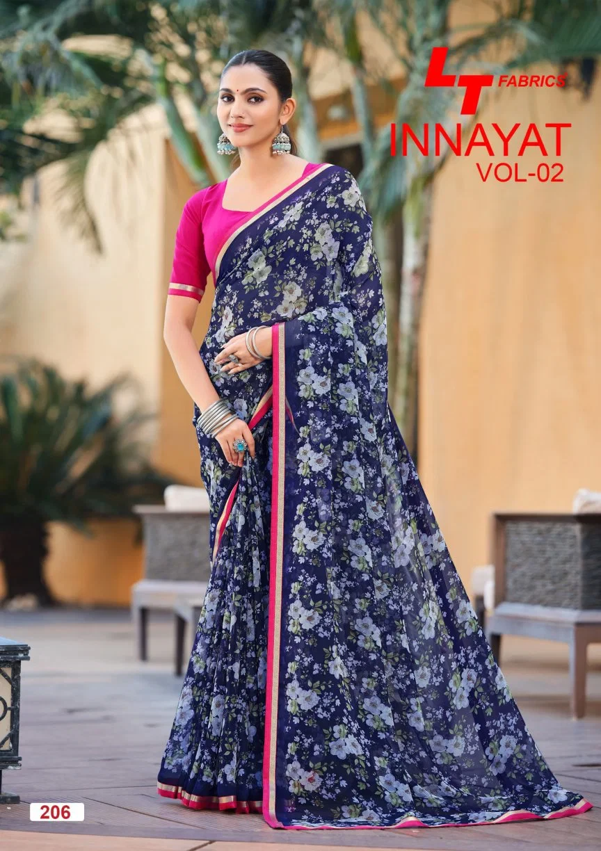 Lt Inayat Vol 2 Chiffon Printed Saree Collection