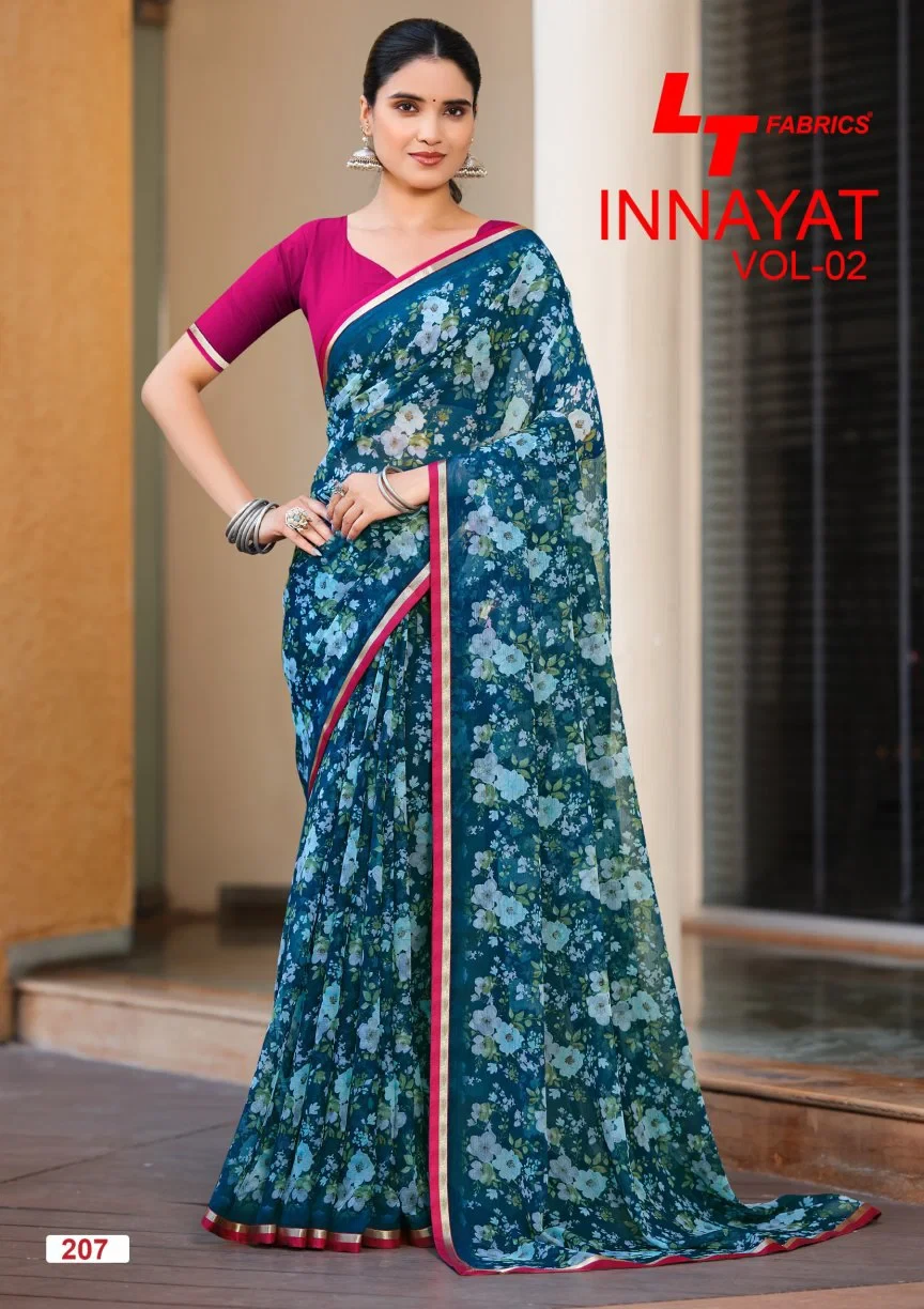Lt Inayat Vol 2 Chiffon Printed Saree Collection