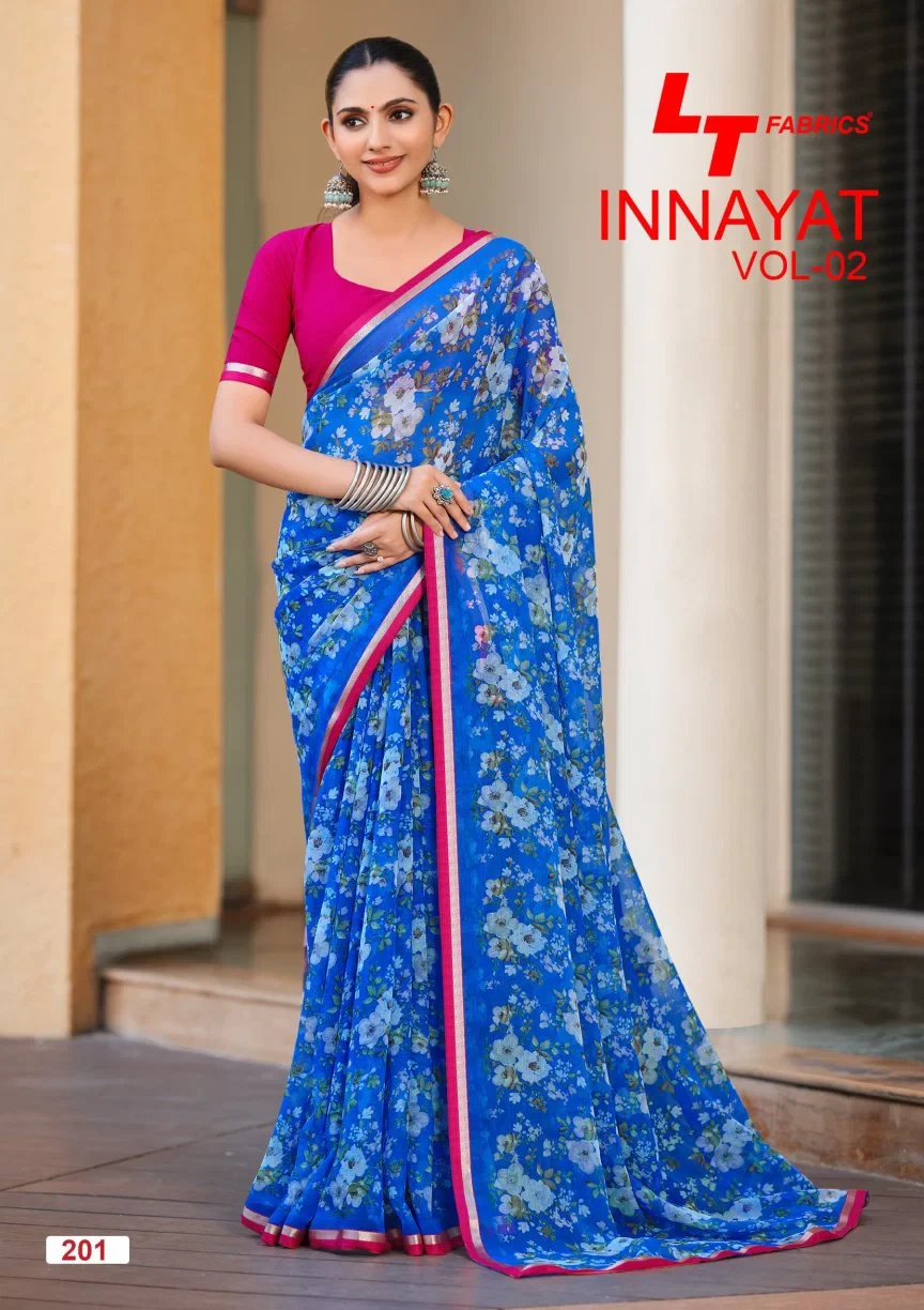 Lt Inayat Vol 2 Chiffon Printed Saree Collection
