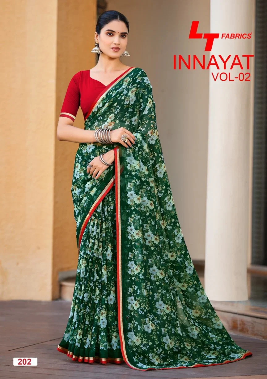 Lt Inayat Vol 2 Chiffon Printed Saree Collection