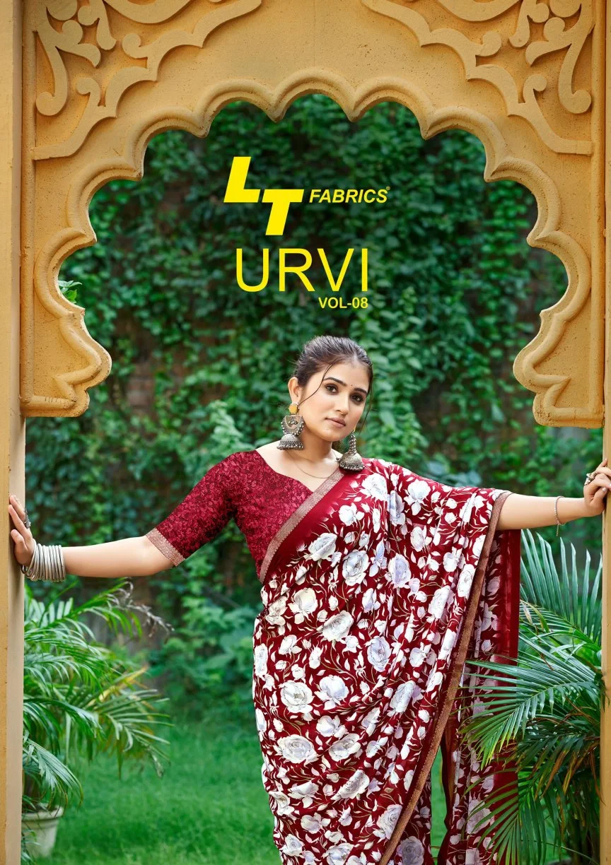 Lt Urvi Vol 8 Micro Printed Saree Collection