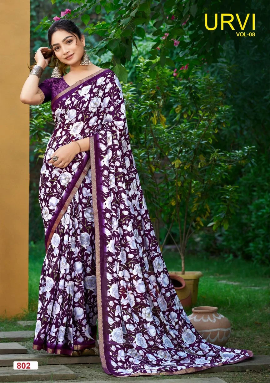 Lt Urvi Vol 8 Micro Printed Saree Collection