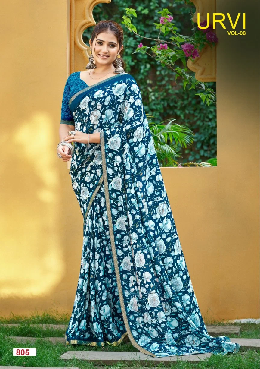 Lt Urvi Vol 8 Micro Printed Saree Collection