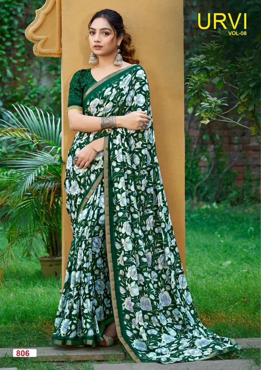 Lt Urvi Vol 8 Micro Printed Saree Collection