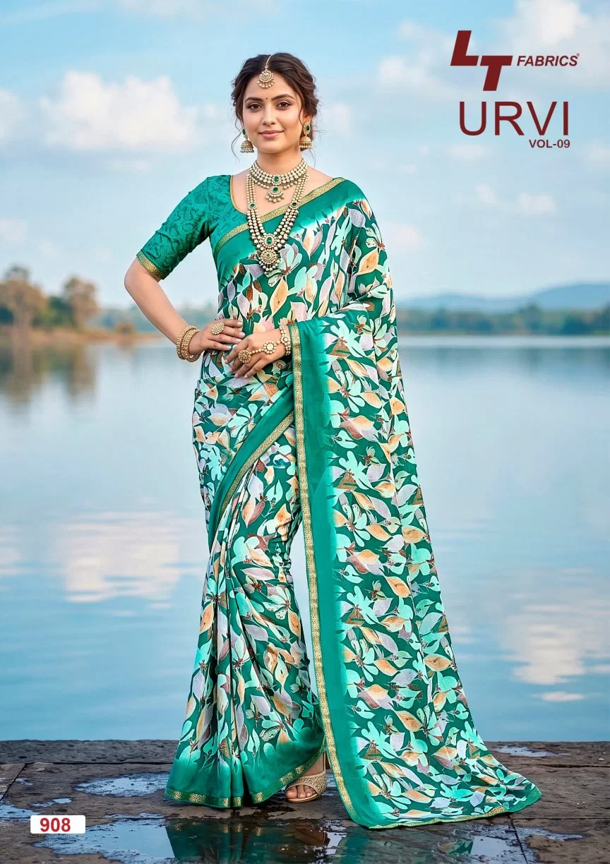 Lt Urvi Vol 9 Micro Printed Saree Collection