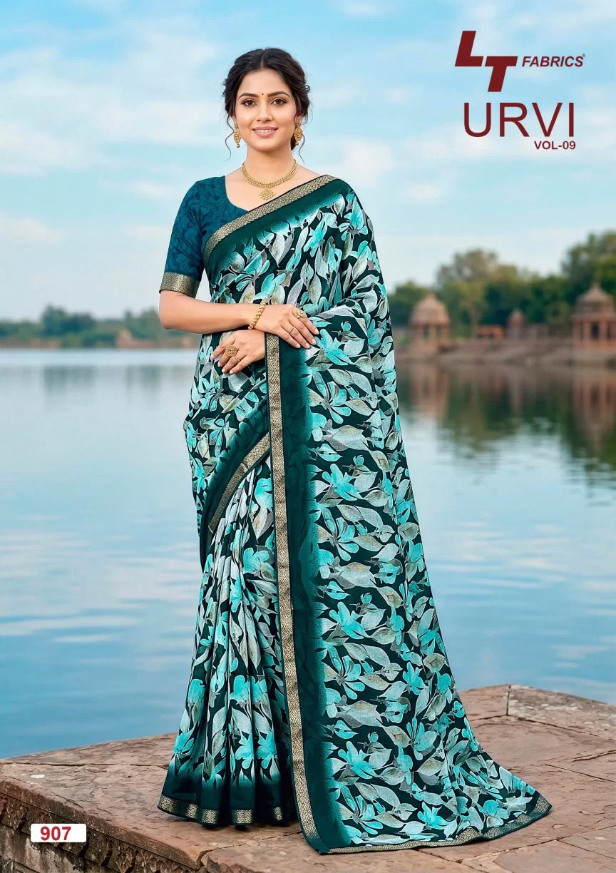 Lt Urvi Vol 9 Micro Printed Saree Collection