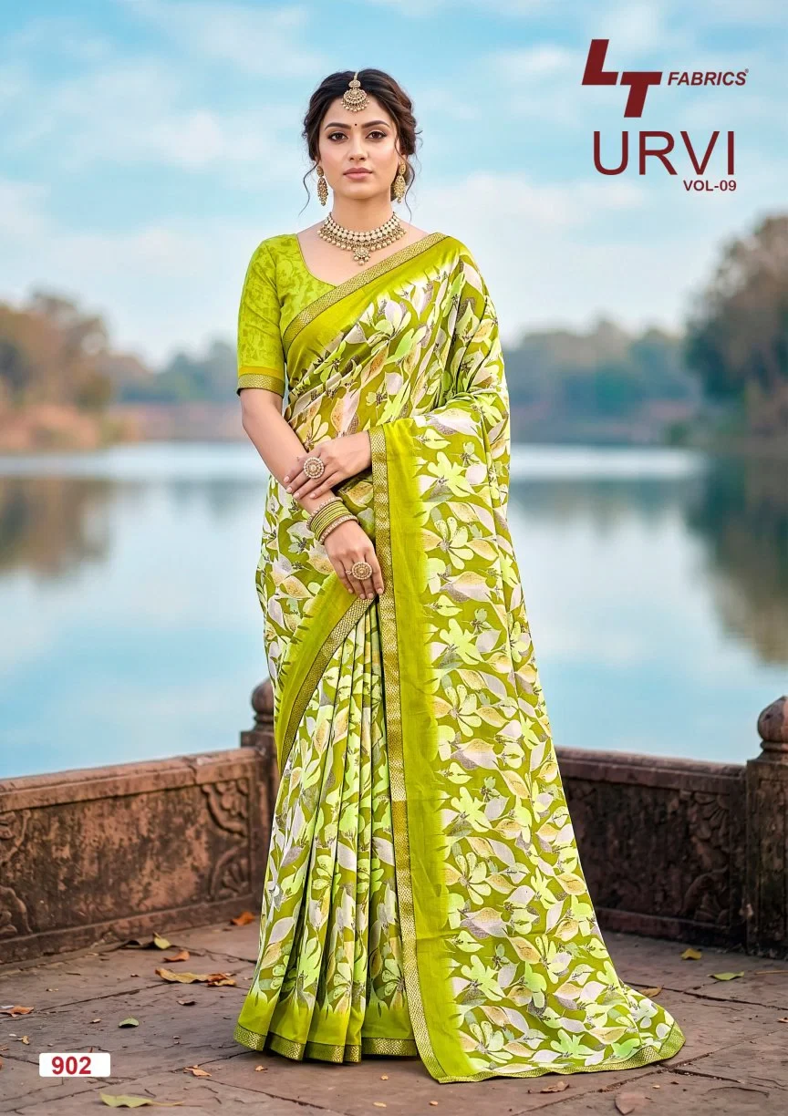 Lt Urvi Vol 9 Micro Printed Saree Collection