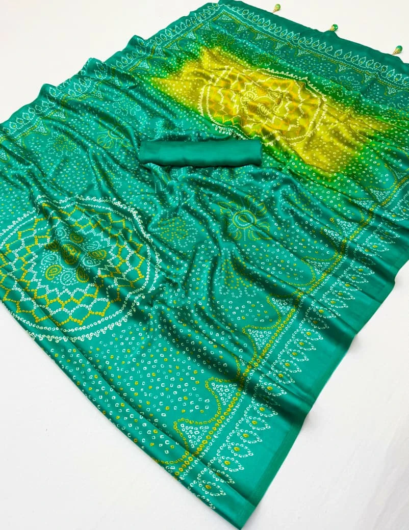 Lux Vol 35 Semi Modal Ajrakh Printed Saree Collection