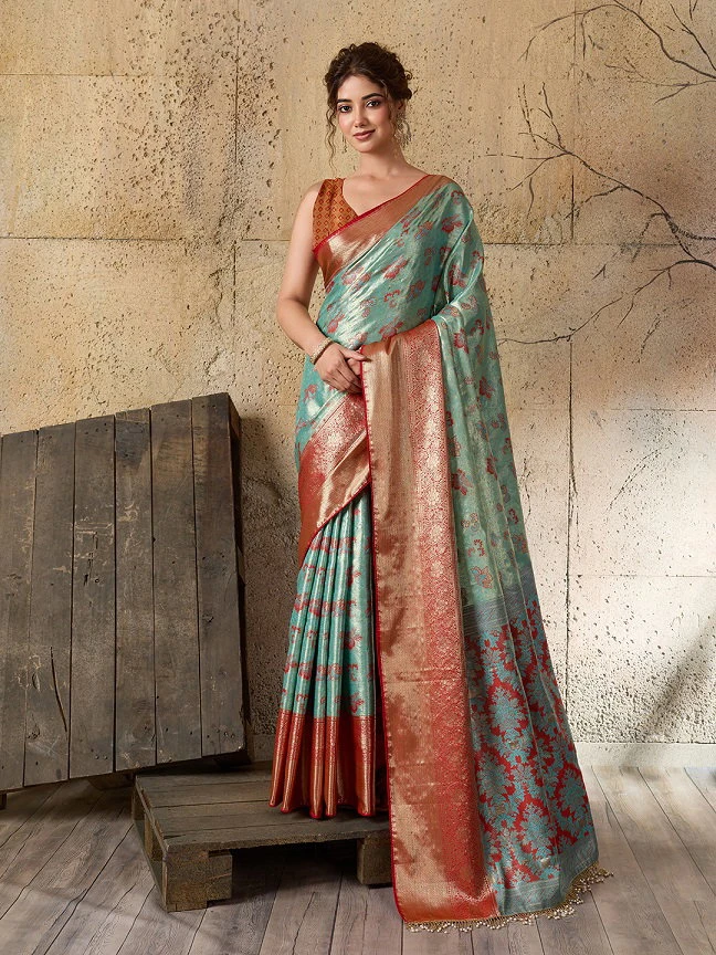 Maahi 221 Kanjivaram Silk Zari Weaving Party Wear Saree Collection