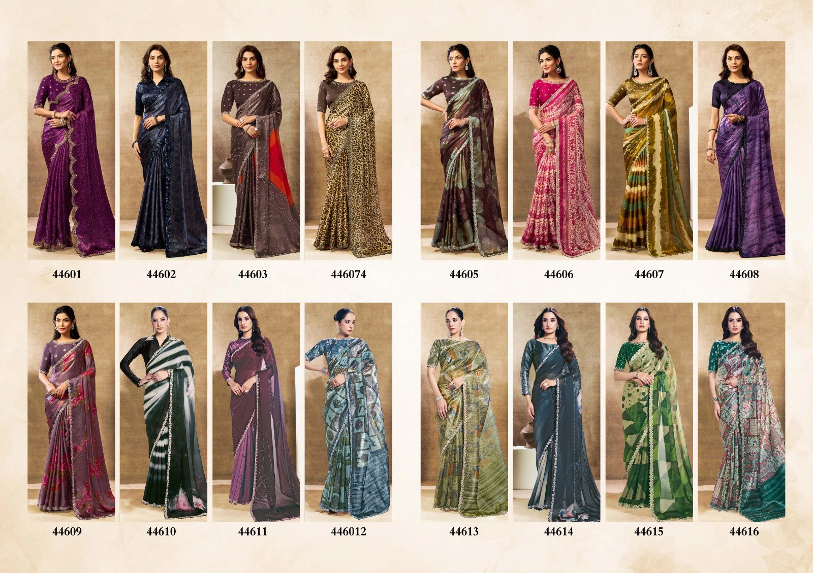 Mahotsav Norita 44600 Oasis Satin Silk Designer Saree Collection
