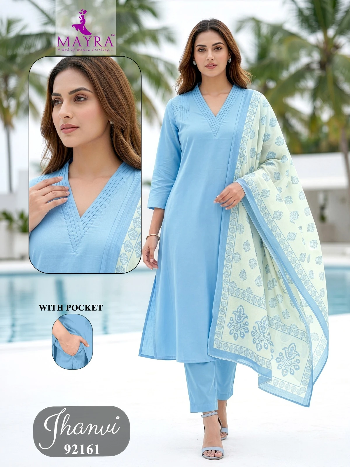 Mayra Jhanvi Dhabu Cotton Printed Suit Collection