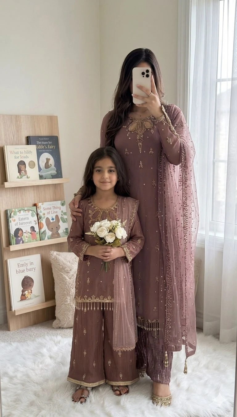 Mother And Daughter Combo Set