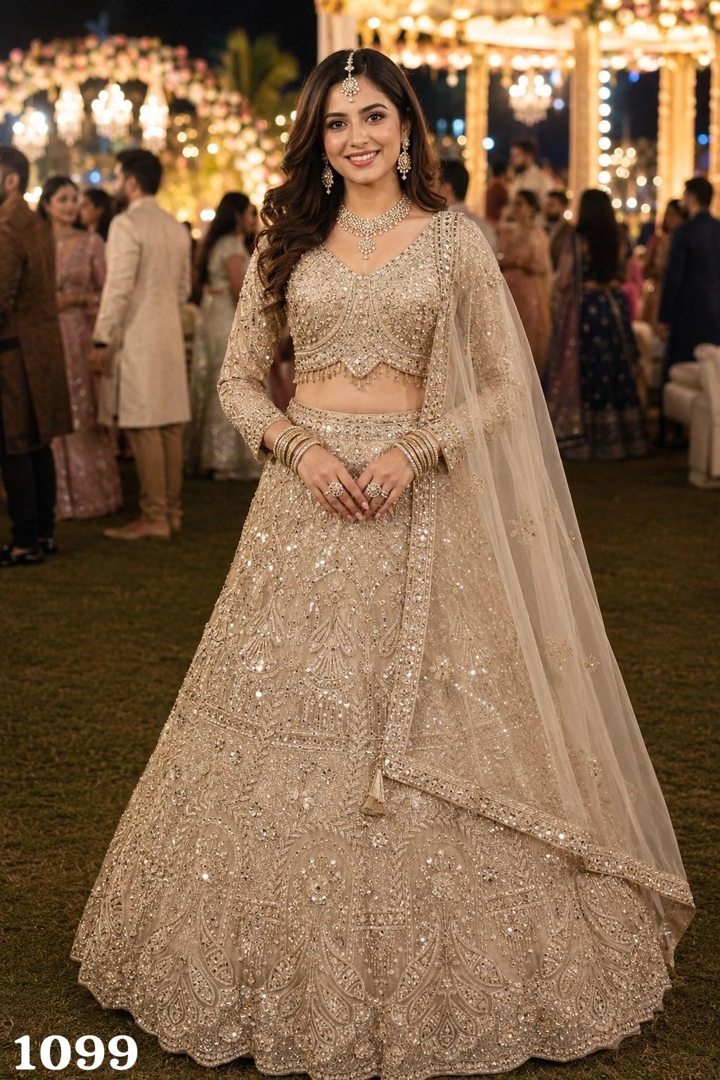 Mrudangi Dahleez Beads Lehenga Collection