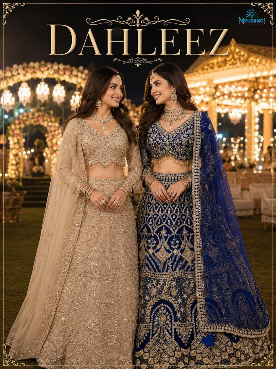 Mrudangi Dahleez Beads Lehenga Collection