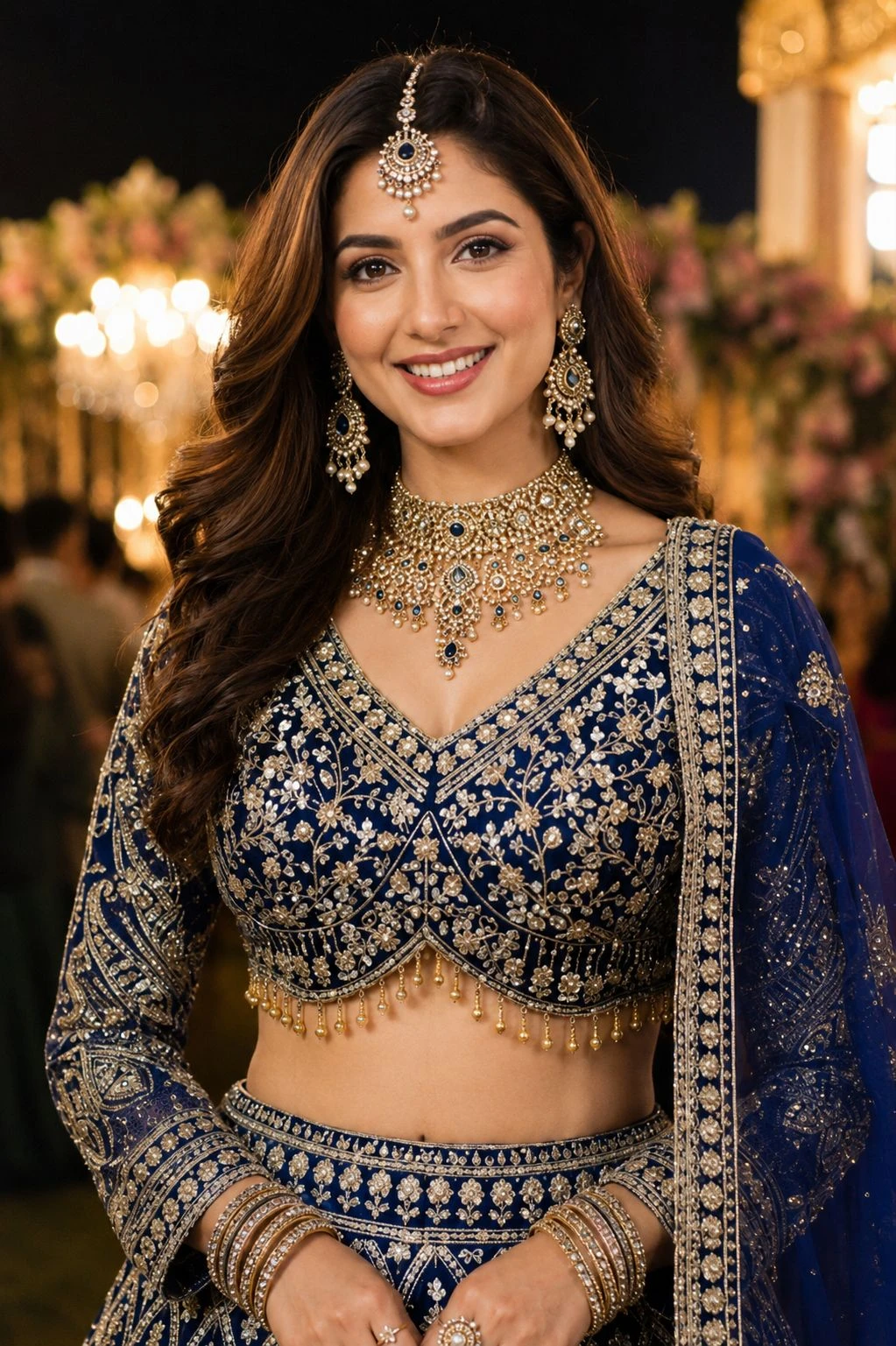 Mrudangi Dahleez Beads Lehenga Collection