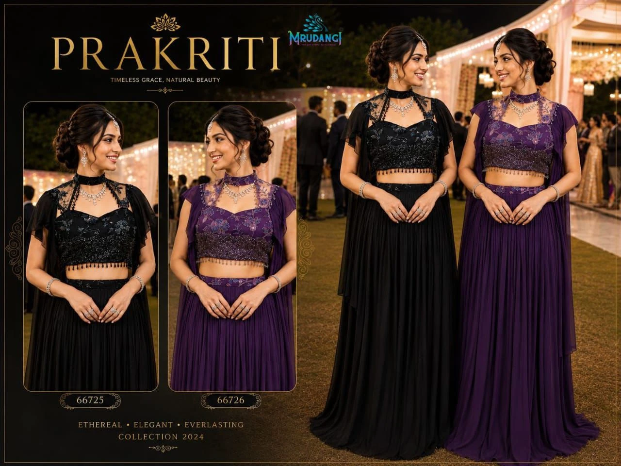 Mrudangi Prakriti Lycra Lehenga Collection 66725 & 66726