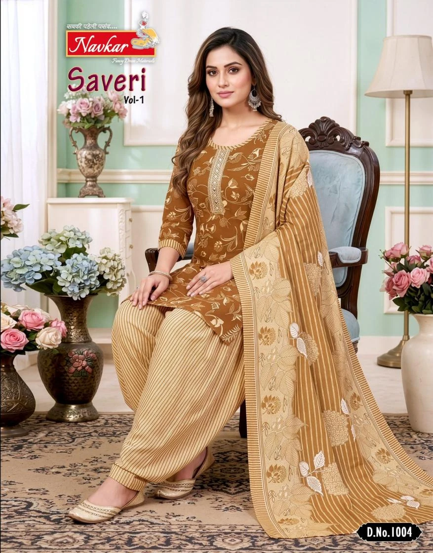 Navkar Saveri Vol 1 Patiyala Suit Set