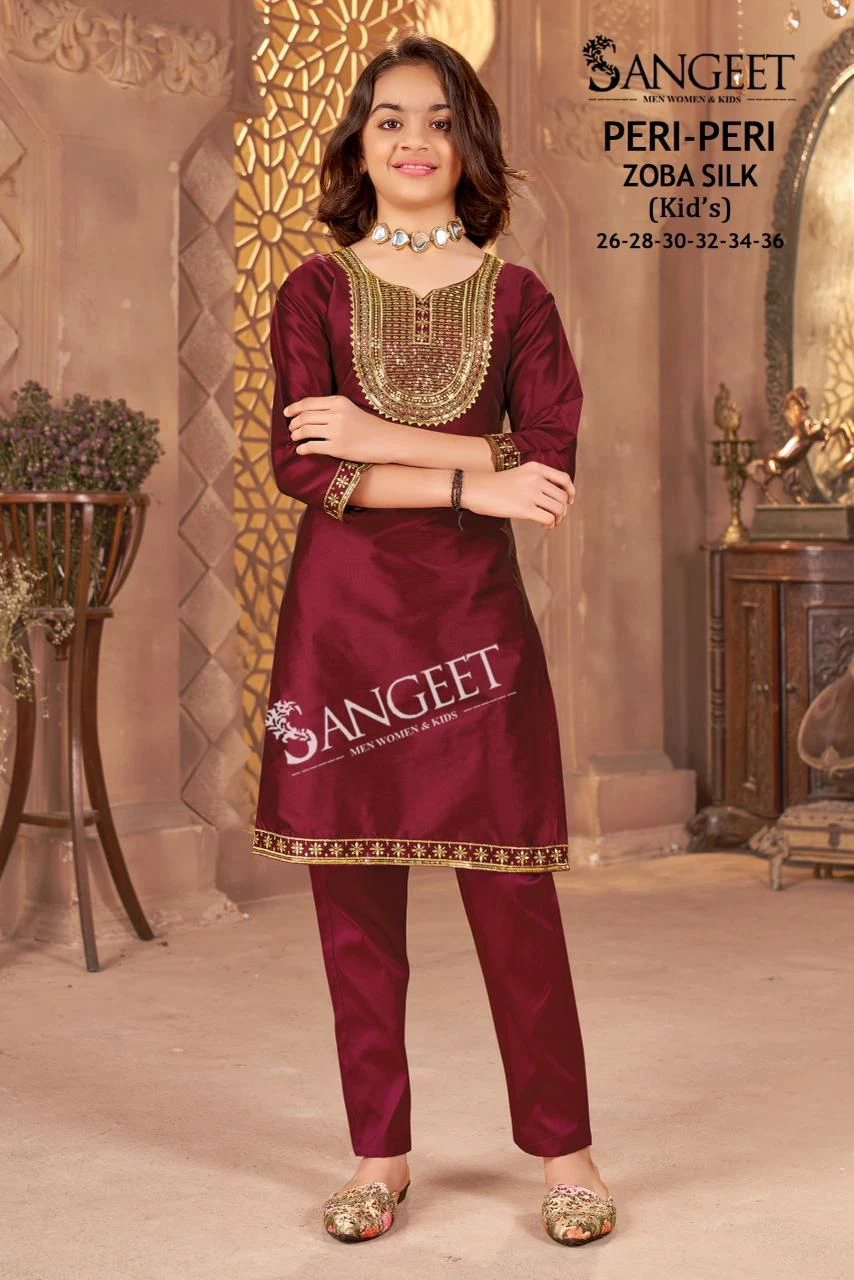 Peri-Peri Zoba Silk Kids Wear Set