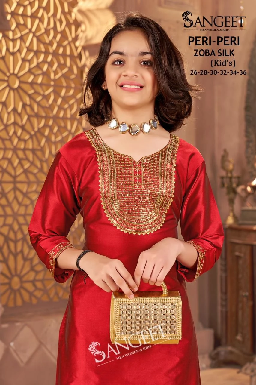 Peri-Peri Zoba Silk Kids Wear Set