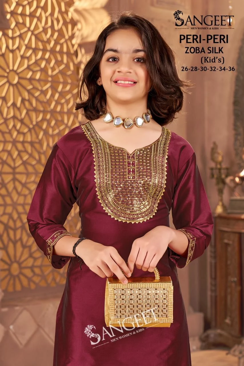 Peri-Peri Zoba Silk Kids Wear Set