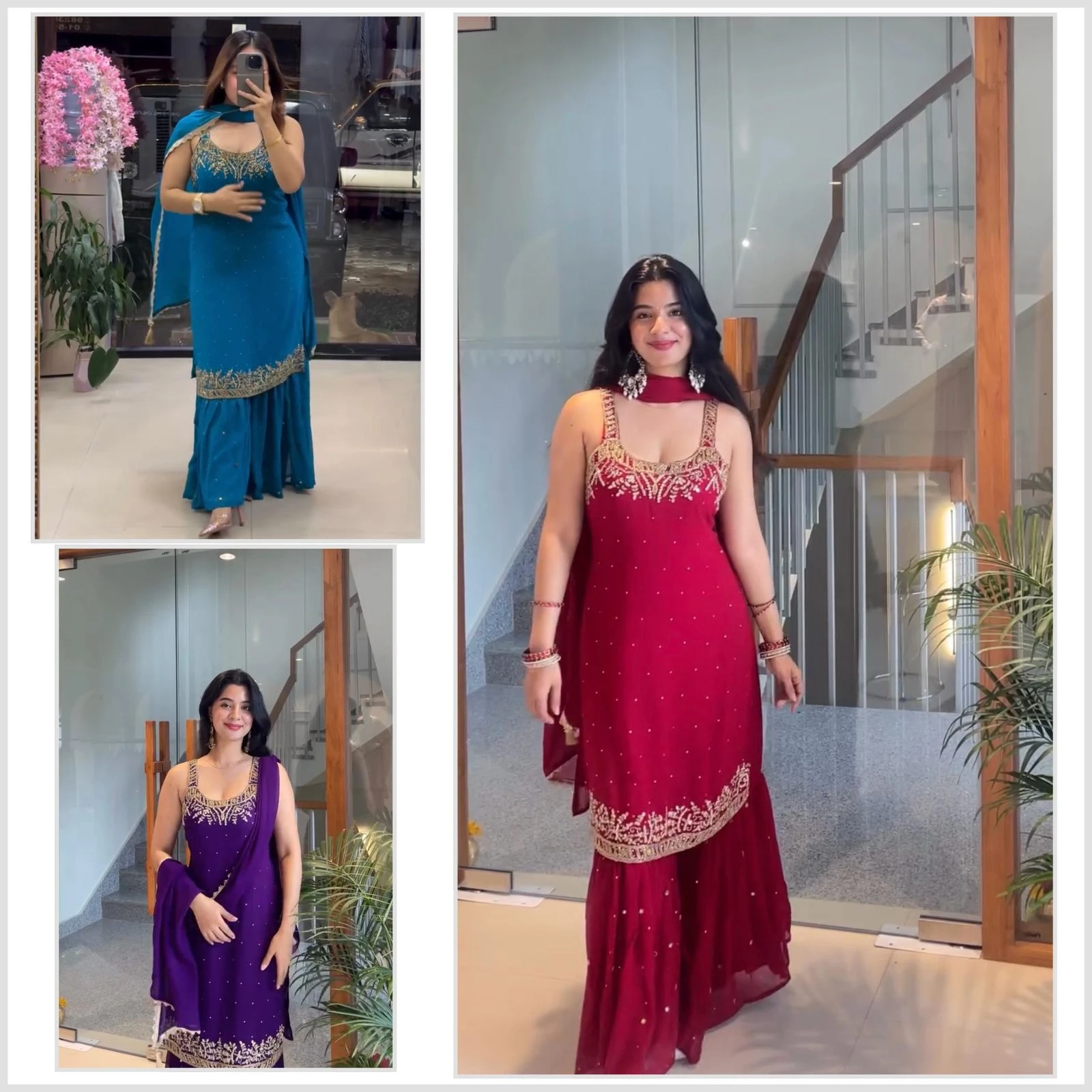 Premium Embroidery Sharara Suit Collection