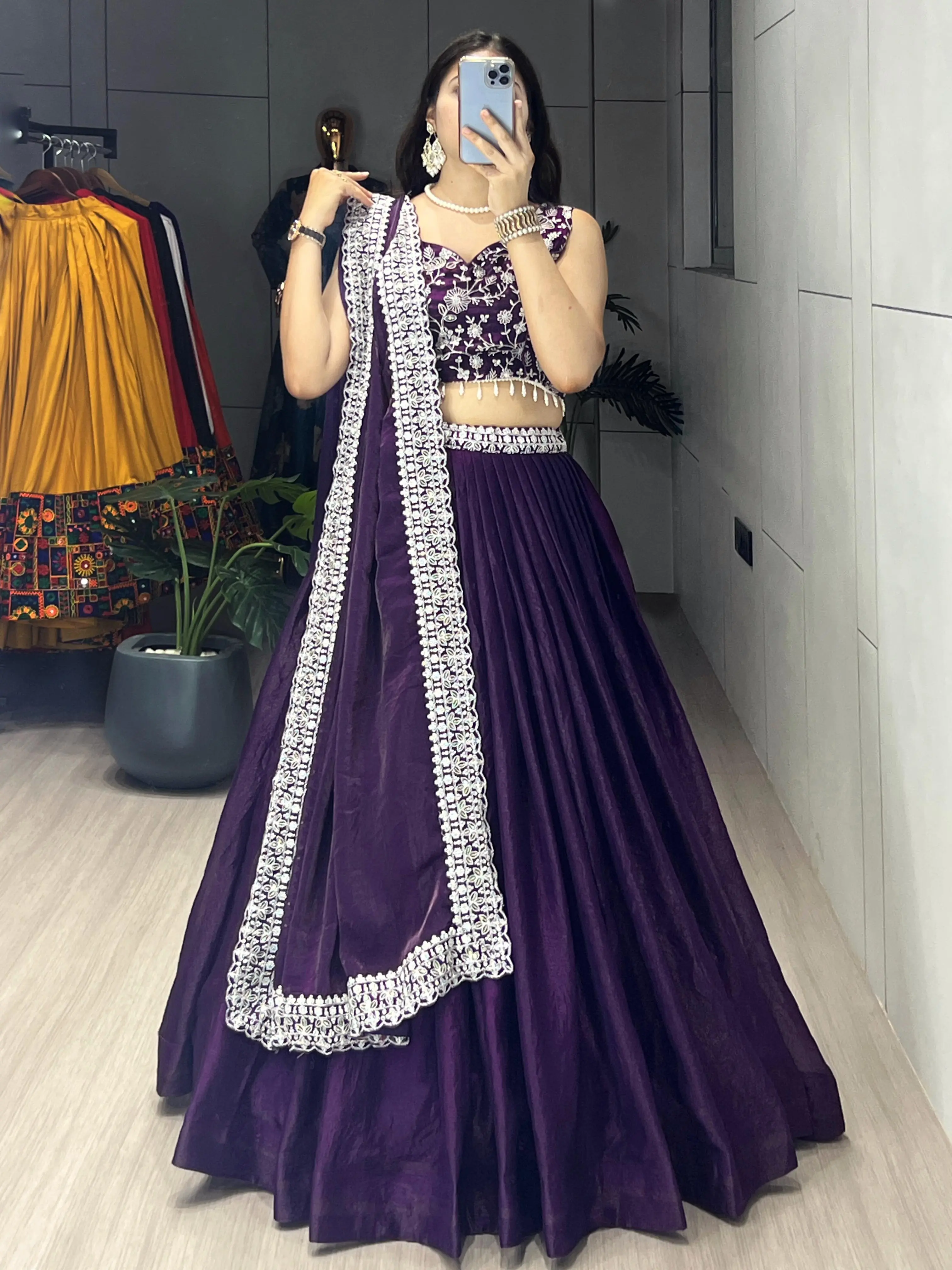 Premium Fendy Silk Lehenga Set
