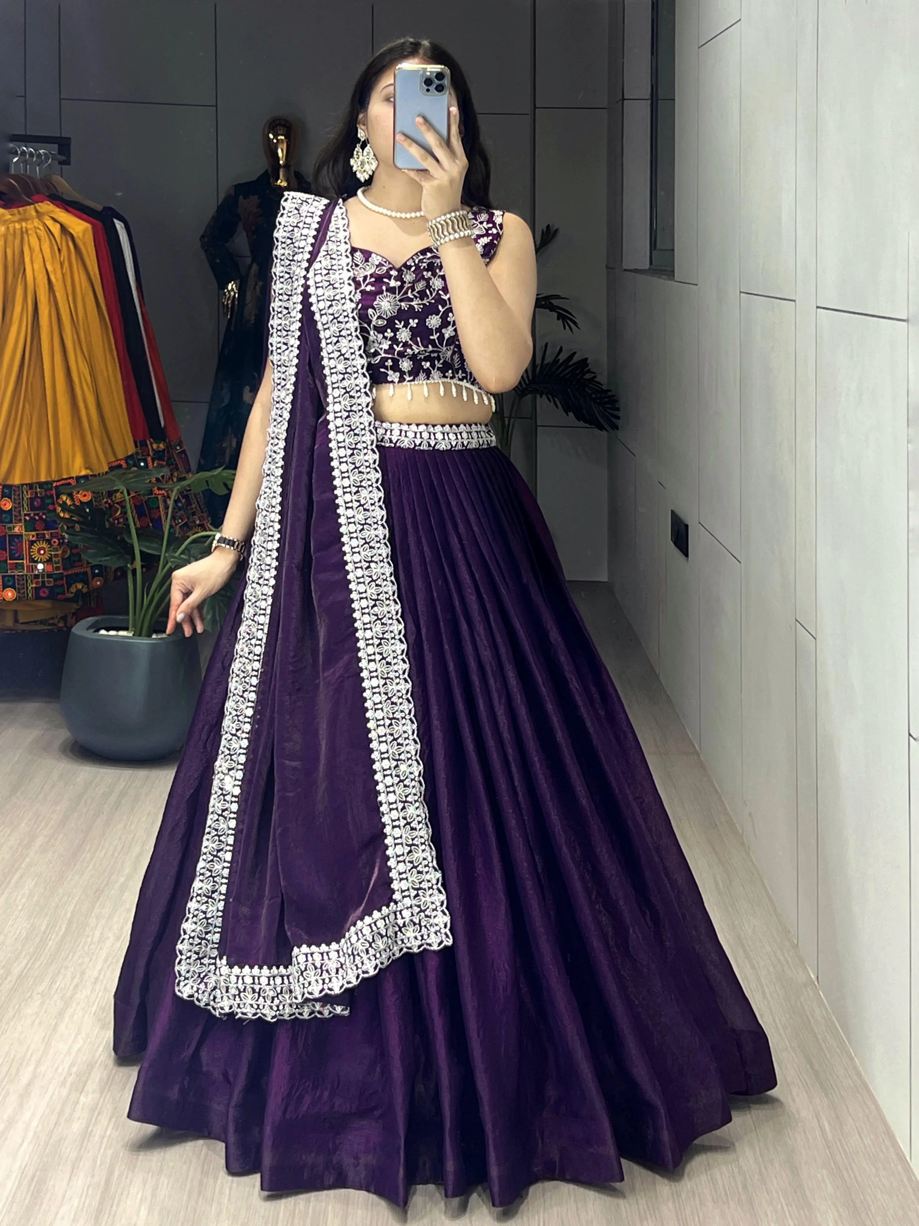 Premium Fendy Silk Lehenga Set