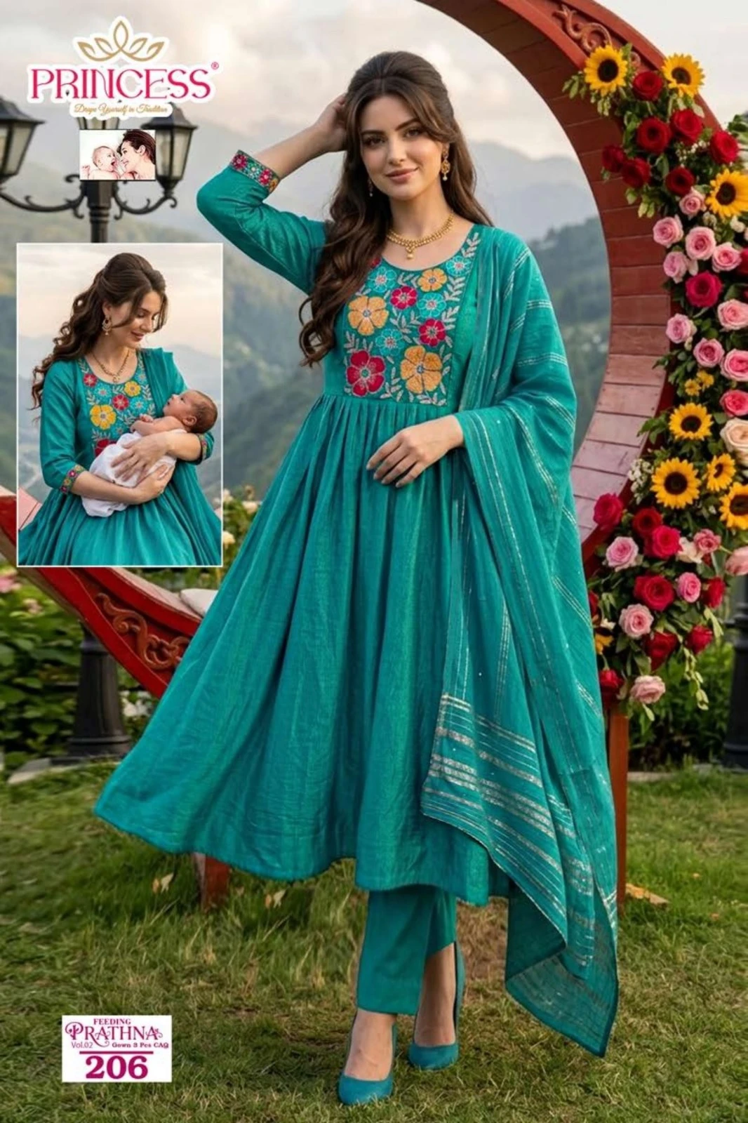 Princess Prathna Vol 2 Embroidered Kurti Collection