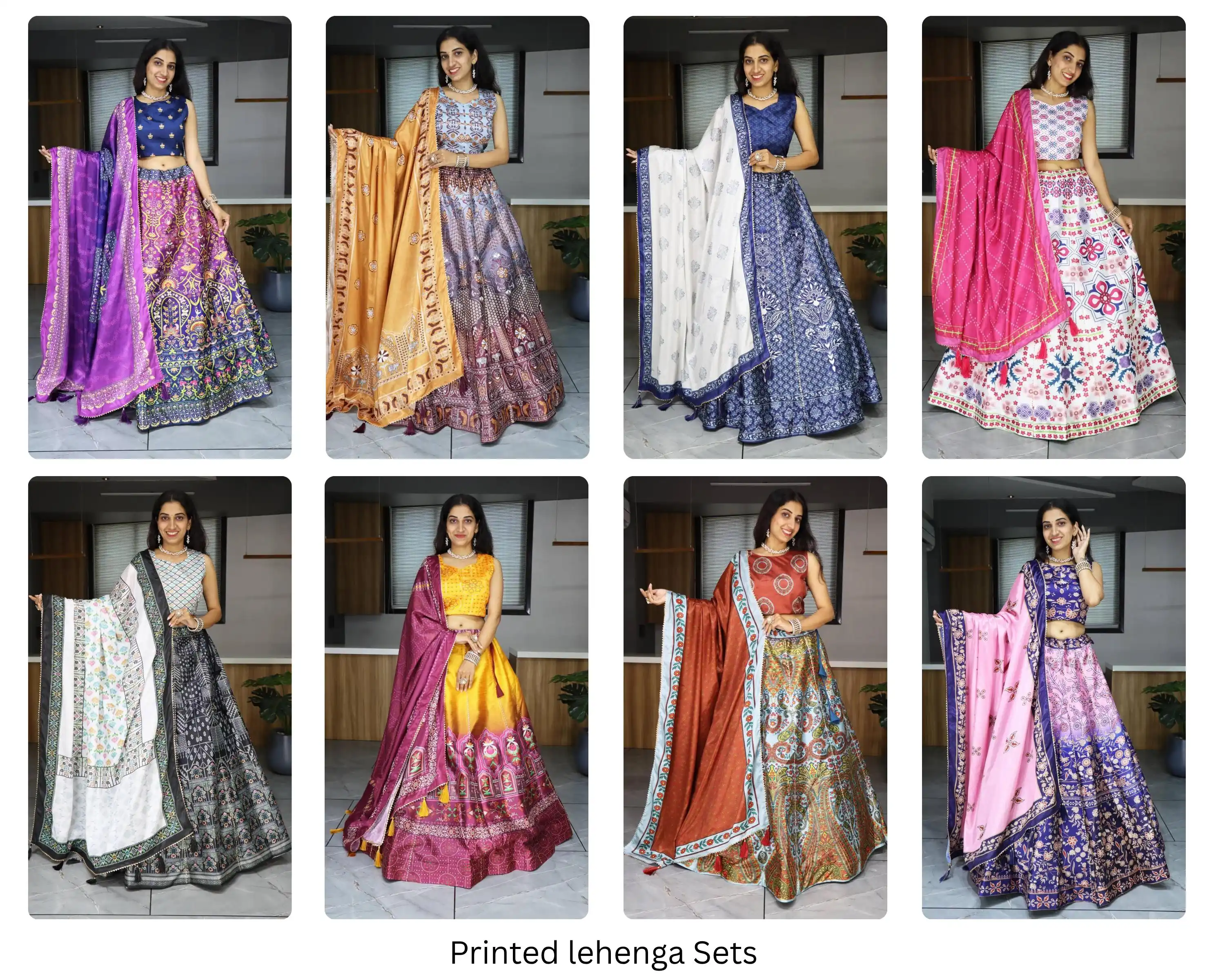 Printed Lehenga Collection GRTN7140 Series