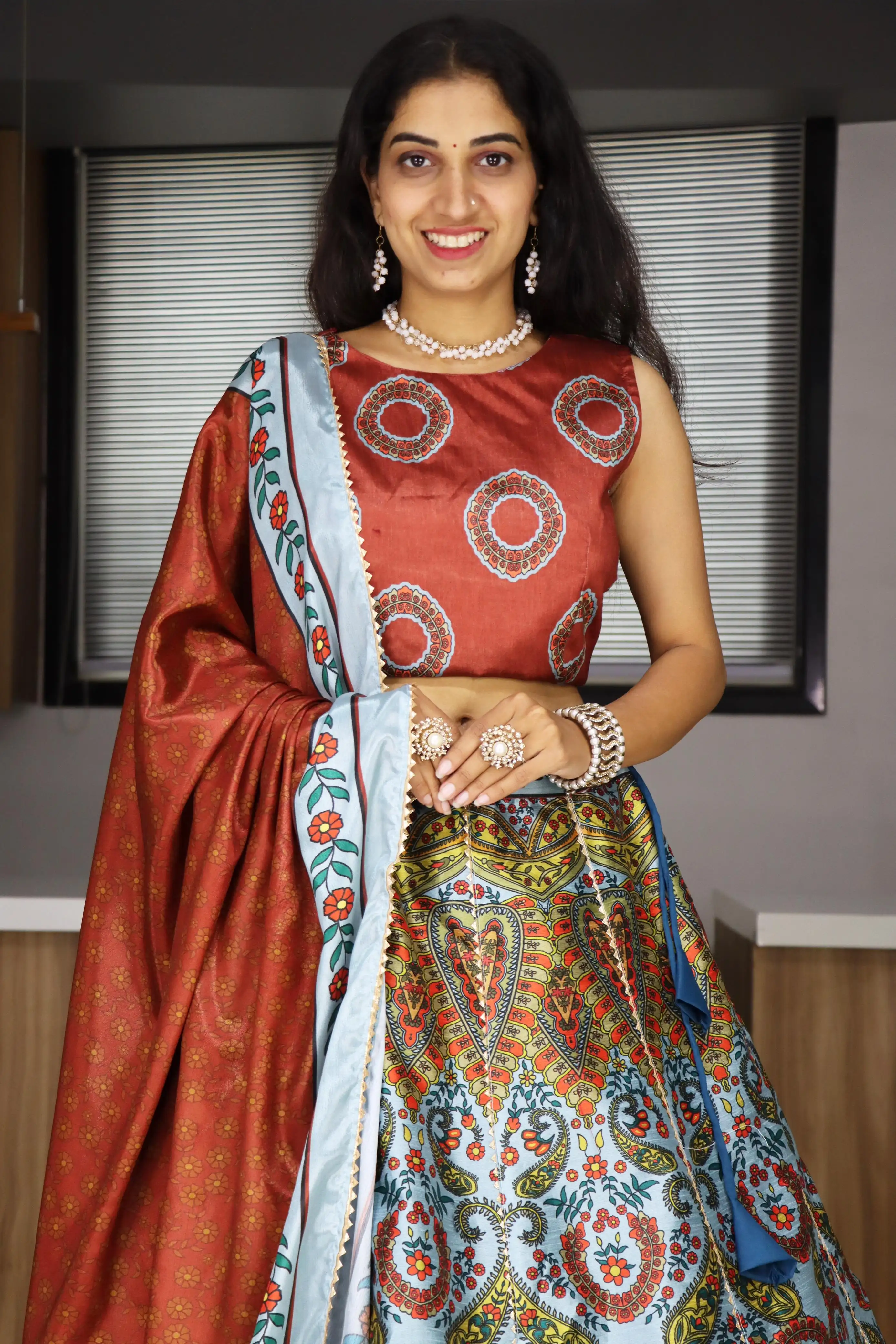 Printed Lehenga Collection GRTN7140 Series