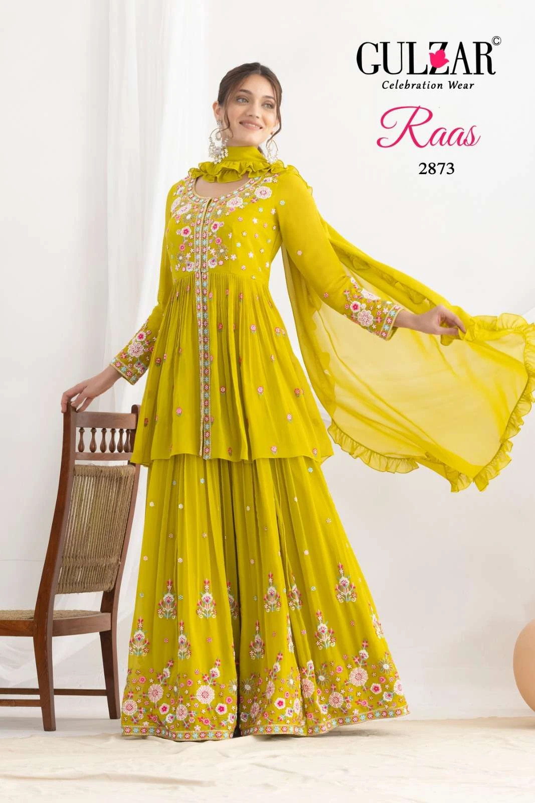 Raas By Gulzar Georgette Beads Work Lehenga Choli With Dupatta