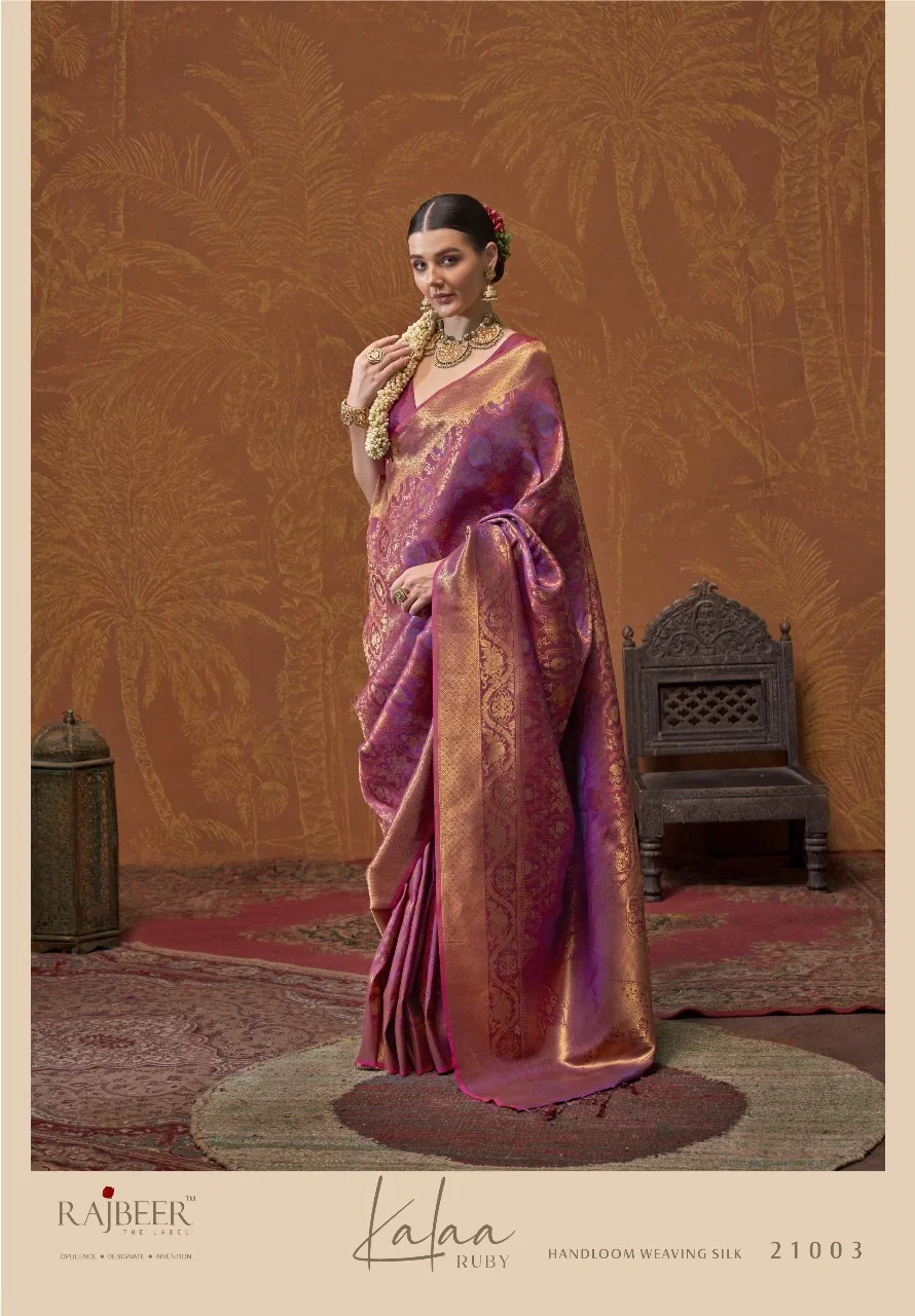 Rajtex Kalaa Ruby Handloom Weaving Silk Saree Collection
