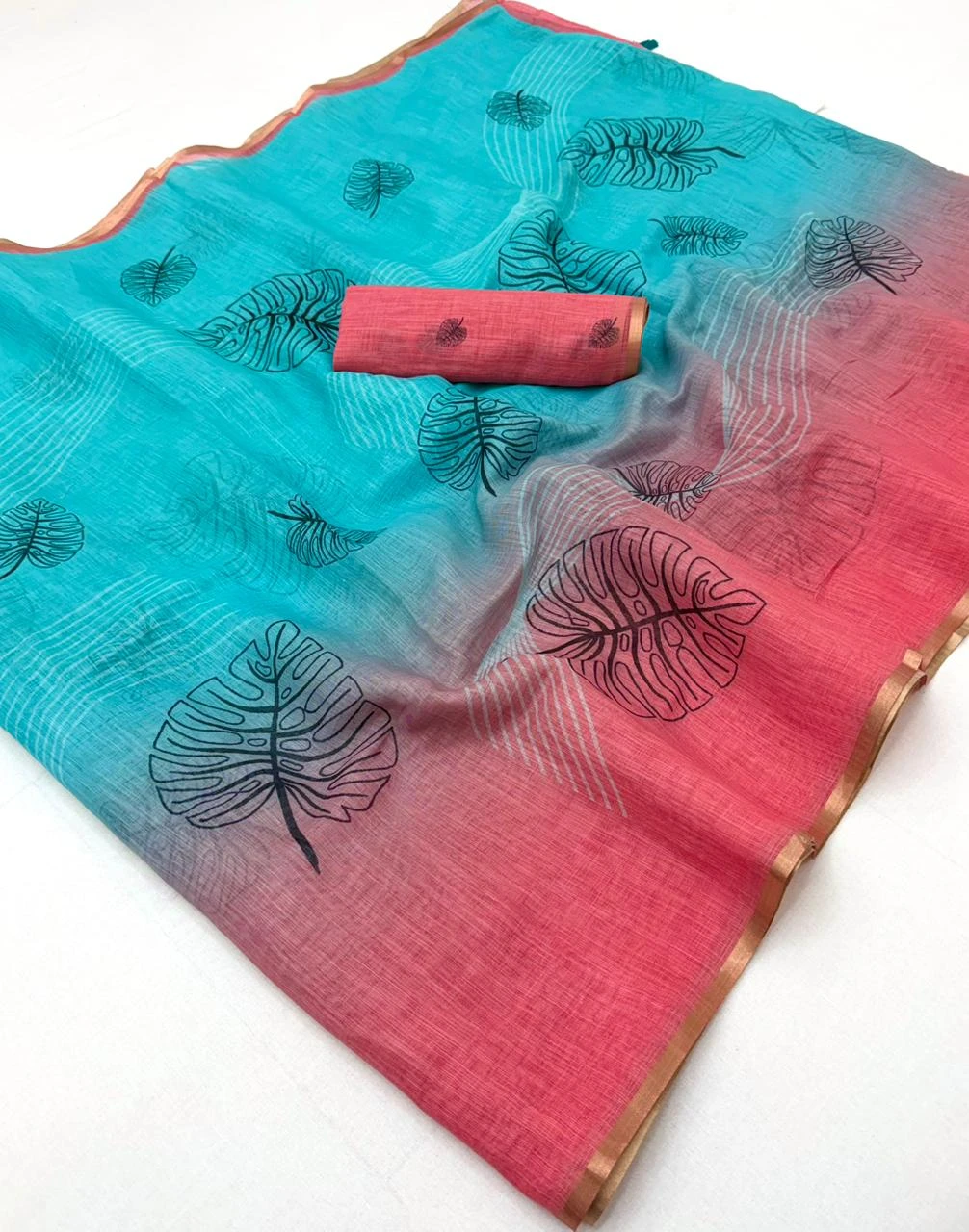 Rajyog D No 820001 to 06 Soft Cotton Zari Border Saree Collection
