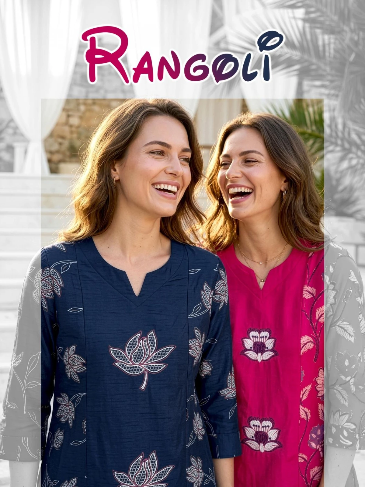 RANGOLI RANGOLI 3PCS Rayon Slub Collection