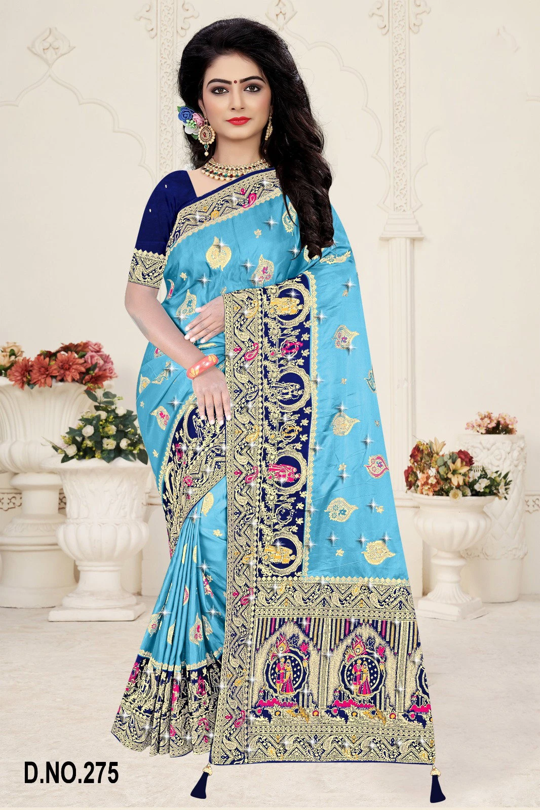 Reva Panghat Nylone Sattin Swaroski Vol 1 Satin Saree Collection