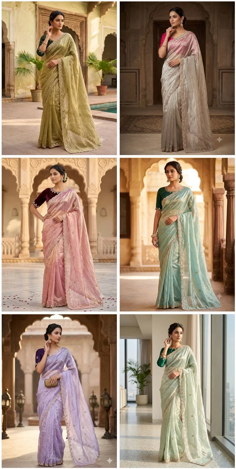 Rishika Saree Ah Fendy Satin Embroidered Saree Collection