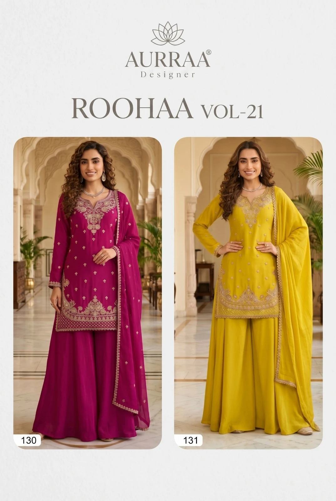 Roohaa Vol 21 Premium Chinon Suit