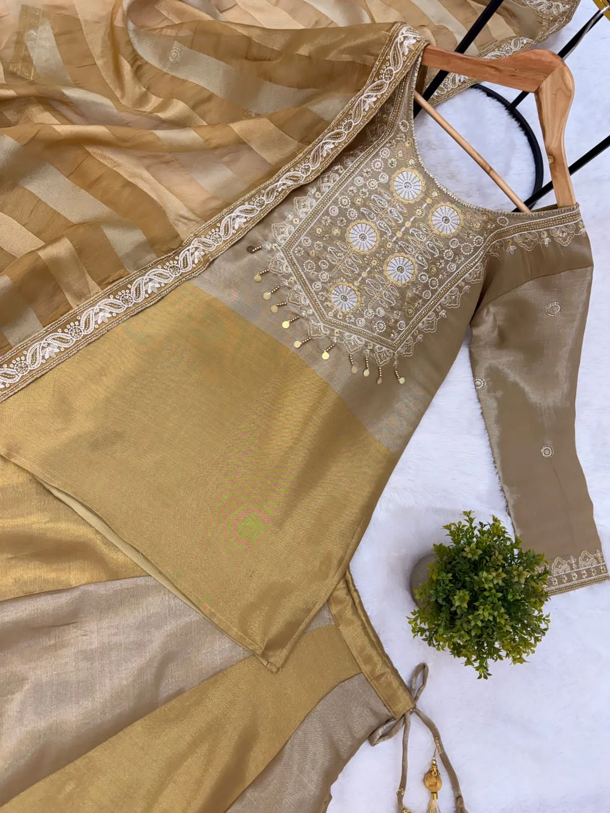 RR-44 Banarasi Viscous Lehenga Skirt Set