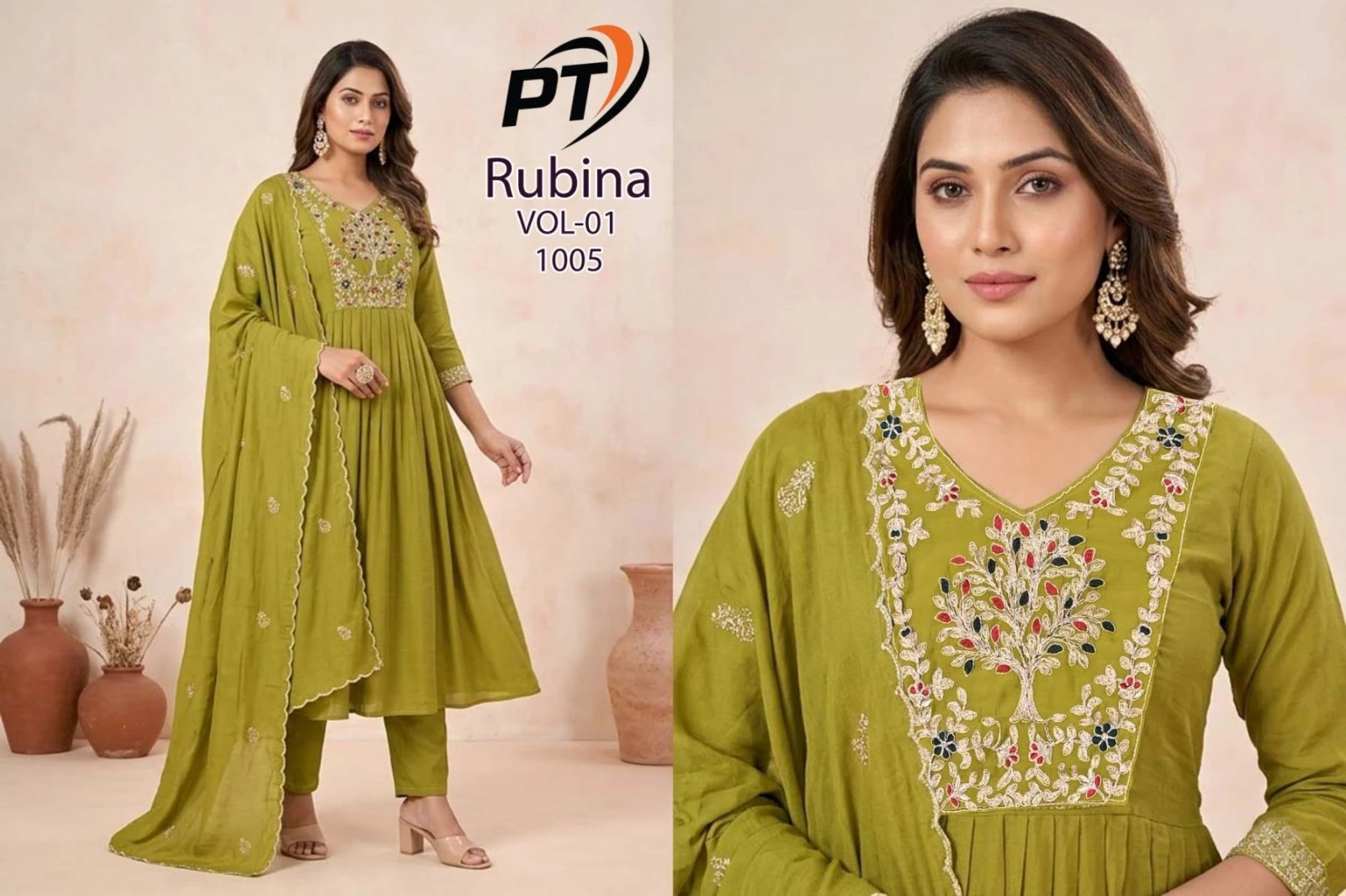 RUBINA RUBINA Mall Chanderi Collection