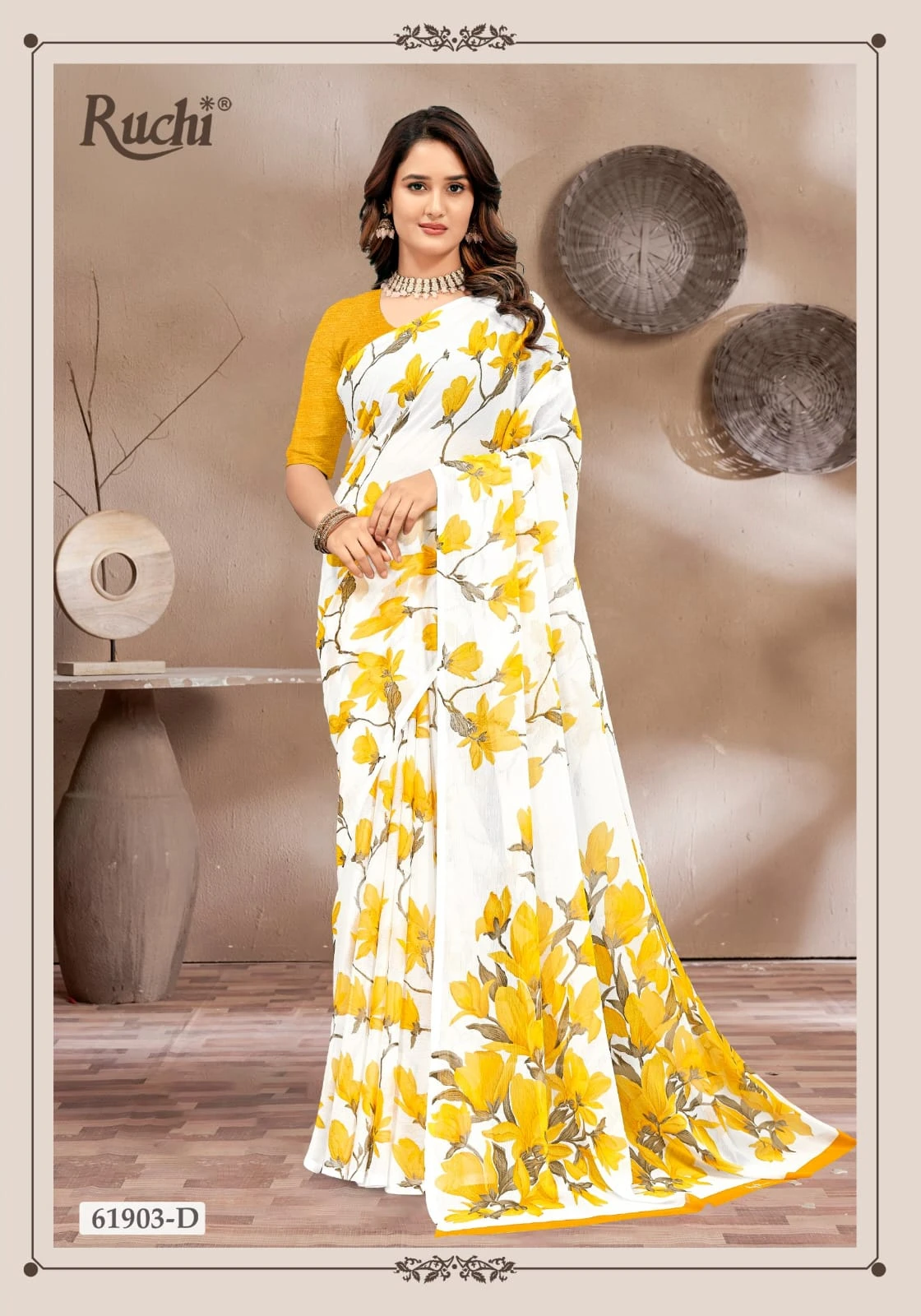 Ruchi Super Star Chiffon 233 Chiffon Printed Saree Collection